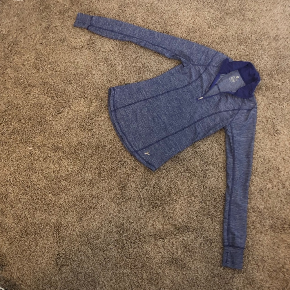 Semi fitted quarter zip jacket